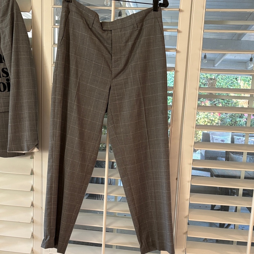 Zadig and Voltaire Gray Plaid Trousers
